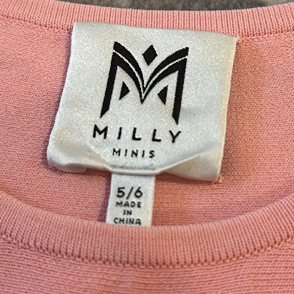 MILLY PINKISH KNIT KIDS DRESS SIZE 5/6 NO LONGER MADE - Picture 3 of 12